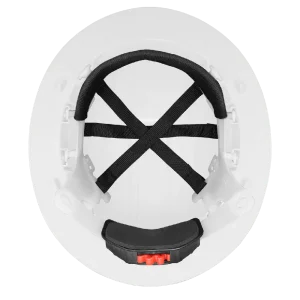 Delta Plus White Ratchet Full Brim Hard Hat, 6 Point Ratchet Suspension - view 4