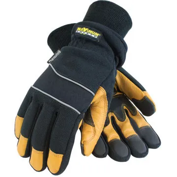 Protective Industrial Products Maximum Safety Thinsulate Lined Winter Gloves With Waterproof Barrier and Goatskin Lea...