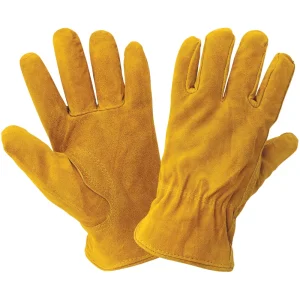 Global Glove & Safety XL Red Fleece Lined Split Leather Gloves - view 4