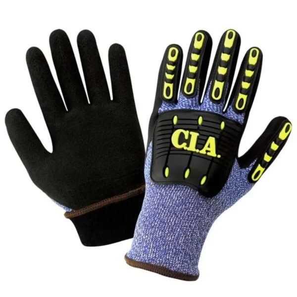 Global Glove Vise Gripster C.I.A. Cut/Impact Resistant Water Repellent Coated Gloves