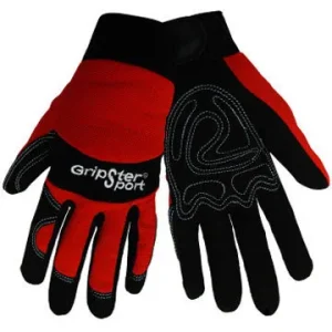 Global Glove & Safety XL Mechanics Gripster Sport Glove with AireFlex Synthetic Leather and Reinforced Palm with Padd...
