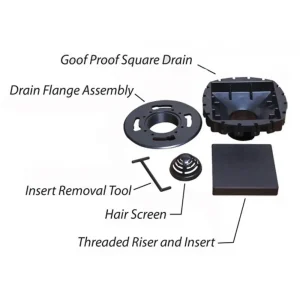 Goof Proof Square Drain Kit - view 4