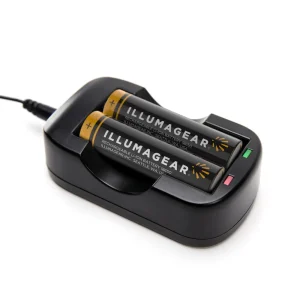 Illumagear 2-Battery 18650 Li-Ion Charger For Halo - view 2