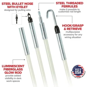 Jameson Glow Fish Rod Kit, ¼” Rods – 24’ Total - view 2