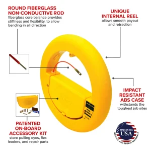 Jameson Wee Buddy Fish Tape – ⅛” x 150′ - view 3
