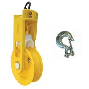 Jameson 8” Aerial Buddy Fiber Optic Sheave with Slip Hook