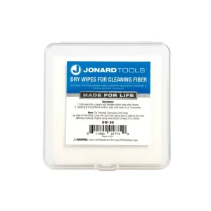 Jonard Dry Wipes for Cleaning Fiber – Pack of 90