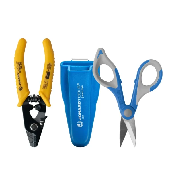Jonard Fiber Stripper & Kevlar Shears Kit with Molded Pouch