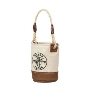 Klein Mini Canvas Tool Bucket with Leather Bottom - view 2