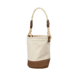 Klein Mini Canvas Tool Bucket with Leather Bottom - view 3