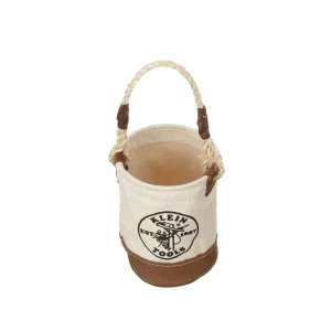 Klein Mini Canvas Tool Bucket with Leather Bottom - view 4