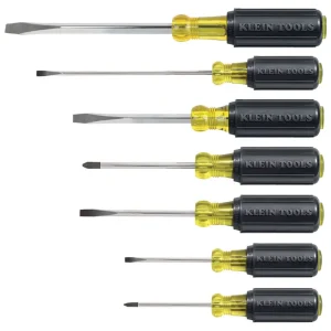 Klein Screwdriver Set, Slotted and Phillips, 7-Piece
