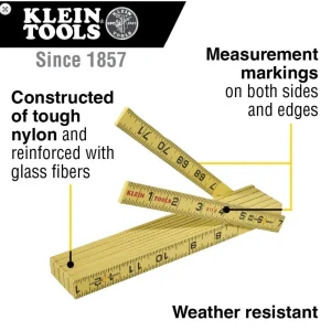 Fiberglass Folding Rule – Outside Reading - view 2