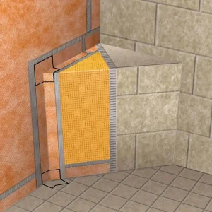 Schluter KERDI-KERECK Kit 2in + 1 Right/1 Left Bench Corner - view 2