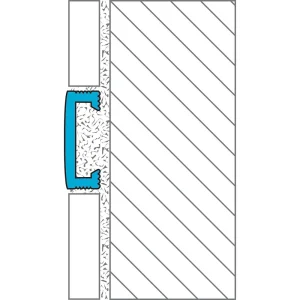 Laticrete Decorative Border Profiles – Style 1 | Brushed Brass Anodized Aluminum - view 2