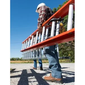16′ Fiberglass Extension Ladder 300lb. Type 1A - view 2