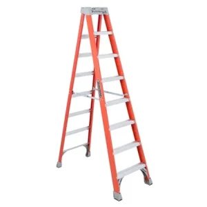 8′ Fiberglass Step Ladder 300lb Capacity