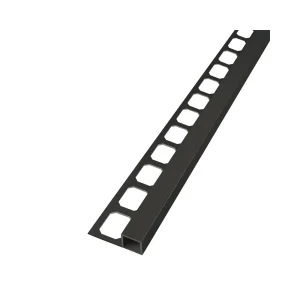 Laticrete Square Edge Profile (SQ3) | 3/8″ / Matte Black - view 2