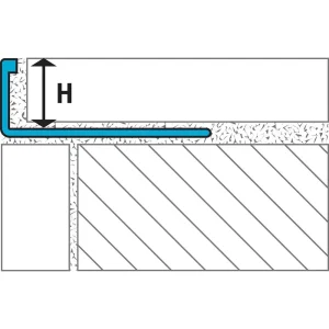 Laticrete L-Shape Edging Profile (LS3) | 1/4″ / Frosty - view 3