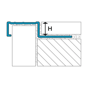 Laticrete Stair Nosing Profile (SN5) | 11/32″ - view 2