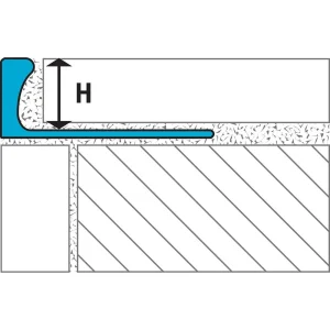 Laticrete L-Shape Edging Profile (LS8) | 5/16″ / Almond - view 3