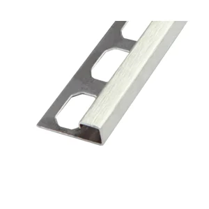 Laticrete Square Edge Profiles (SQ5) | 9/32″ / Brushed Stainless Steel