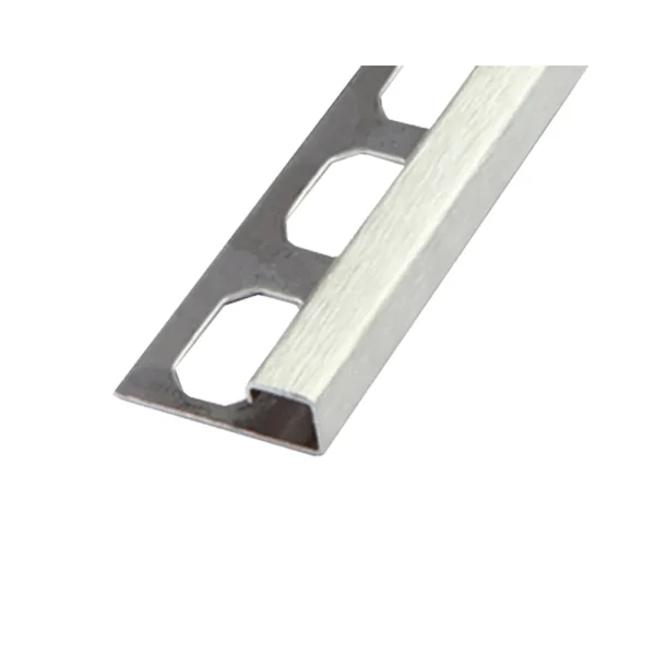 Laticrete Square Edge Profiles (SQ5) | 9/32″ / Brushed Stainless Steel
