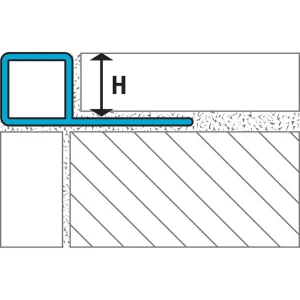 Laticrete Square Edge Profile (SQ4) | 5/16″ / Antique White - view 3