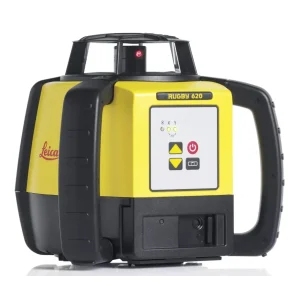 Leica Rugby 620 Red Beam Rotary Laser Package (6005983) with Deluxe RE140 Receiver – Alkaline - view 4