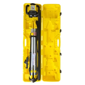 Leica Rugby 620 Red Beam Rotary Laser Package – Large Case (6019256) with Rod Eye 120 Receiver – Alkaline / Complete ...