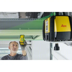 Leica Rugby 640G Green Beam Laser Interior / Exterior Package (6011486) with Deluxe RE120G Receiver  - view 3