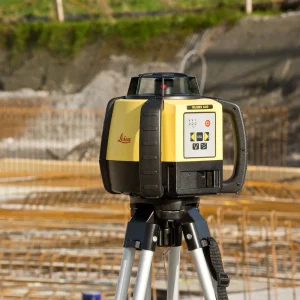 Leica Rugby 640 Red Beam Rotary Laser Package (6005987) with Deluxe RE140 Receiver – Alkaline - view 4