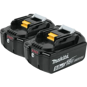 Makita 18V LXT Lithium Ion 5.0Ah Battery, 2 Pack