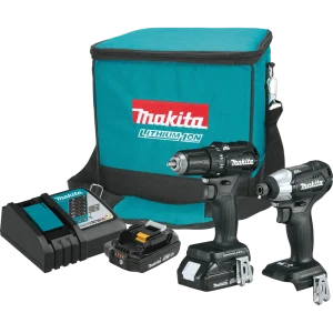 Makita 18V LXT Lithium Ion Subcompact Brushless Cordless 2 Piece Combo Kit (2.0Ah)