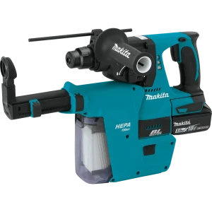 Makita 18V LXT Lithium Ion Brushless Cordless 1 in. Rotary Hammer Kit, with HEPA Dust Extractor (5.0Ah) - view 3