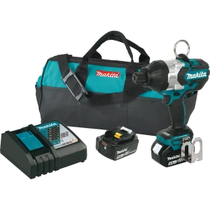 Makita 18V LXT Lithium Ion Brushless Cordless High Torque 7/16 in. Hex Impact Wrench Kit (5.0Ah)