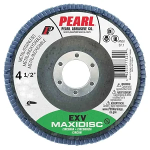 Pearl EXV Zirconia Maxidisc High Density Flap Disc 4-1/2″ x 7/8″