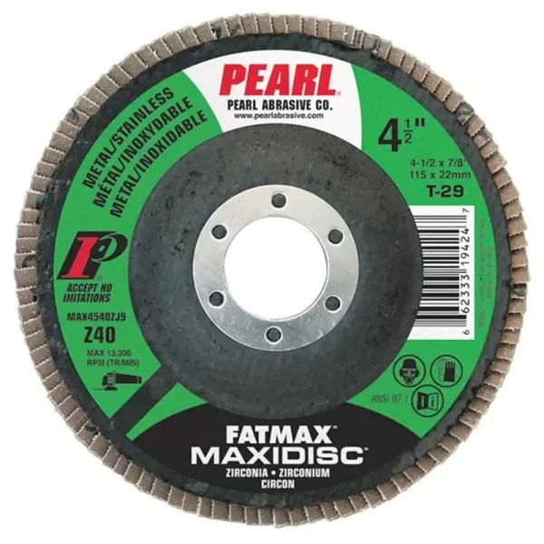 Fatmax Zirconia Maxidisc Flap Disc – 4-1/2″ x 7/8″ Z40 T29