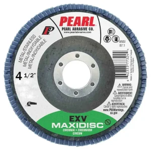 Pearl EXV Zirconia Maxidisc Flap Disc 4-1/2″ x 7/8″ Z80 T27