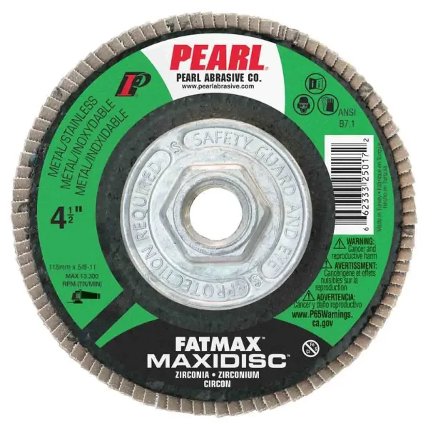 Fatmax Zirconia Maxidisc Flap Disc 4-1/2″ x 7/8″ Z80 T27