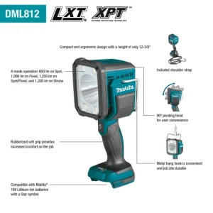18V LXT Lithium-Ion Cordless L.E.D. Flashlight / Spotlight; Light Only - view 2