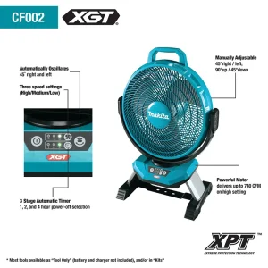40V max XGT Cordless/Corded 13in Fan, Tool Only - view 2