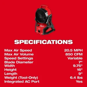 M18 Brushless PACKOUT Fan - view 2