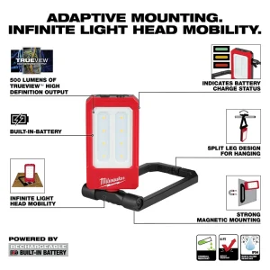 Milwaukee Rechargeable Low-Profile Magnetic Task Light - view 2