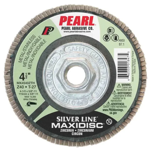 Silver Line Zirconia Maxidisc Flap Disc 4-1/2″ x 5/8″-11 Z40 T27