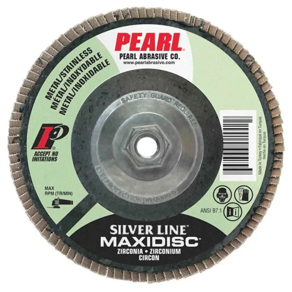 Silver Line Zirconia Maxidisc Flap Disc 4-1/2″ x 5/8″-11 Z60 T27