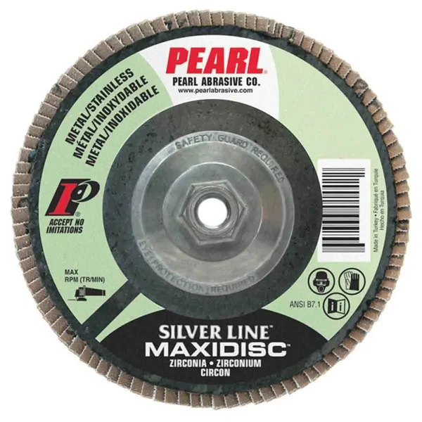 Silver Line Zirconia Maxidisc Flap Disc 4-1/2″ x 7/8″ Z80 T29