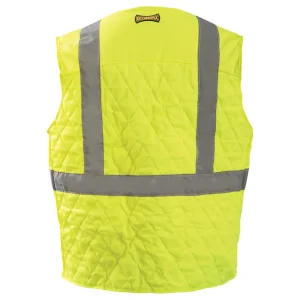 OccuNomix Class 2 High Visibility Miracool Plus Evaporative Vest, Yellow/Lime - view 2
