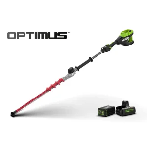 Optimus 82V Short Pole Fixed Hedge Trimmer Kit | CORE300 Battery & Charger