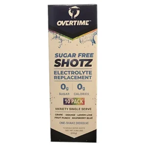 Overtime Electrolyte Replacement SHOTZ (10 individual packs per box)